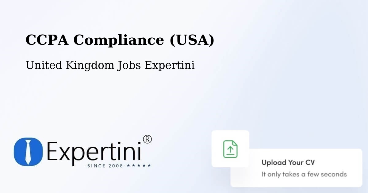 CCPA Privacy Rights & Compliance Notice – Hellaby - United Kingdom Jobs Expertini